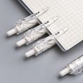 M&G Simple Retractable Gel Pen 0.5mm Black Ink Signature Pen Office Supplies.