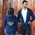 Customize Name Printed Zipper Hoodie For Winter. 