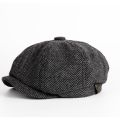 British Style Newsboy Cap Men Cotton Ascot Cap Beckham Khaki Male Spring Summer Vintage Brand New Octagonal Flat Cap. 