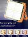 100W LED Outdoor Rechargeable Solar Flood Light Portable LED Reflector Rechargeable Spotlight Building Lamp. 