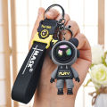 Lightning Play Bear key chain Astronaut Robot Silicon Resin Keychain With Strap keyring for girls keychian for girls fashion key rings for girls Bike keychain car keychain Jewelry Men's Fashion Car Key Chains Doll keyrings. 