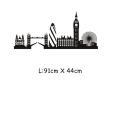 London Skyline Wall Sticker City Silhouette England London Scape Wall Decal Living Room Bedroom Office Home Wall Art Vinyl Mural. 