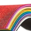 A4-10 Sheet Glitter Sheets (A4 Size) Art & Craft Glitter Sheet Paper(Colour Sheet) for Craft,Multicolor (dsr adhesive). 