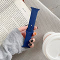 42mm / 44 mm Silicone Strap - Smart Watch Strap / High Quality / Soft Silicone - COLOURS ( Black / Navy Blue ) - WATCH NOT INCLUDED . 