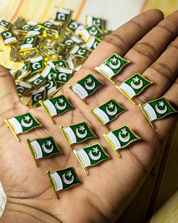 Original Pakistan Badges (12 Pieces) 100% Metal Pakistan Badges Top Ranking Product In Badge Pakistan Badges: Celebrate Heritage with Quality Product
