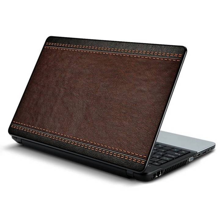 Leather, texture, brown, Laptop Skin Vinyl Sticker Decal, 12 13 13.3 14 15 15.4 15.6 inch Laptop Skin Sticker Cover Art Decal Protector Fits All Laptops