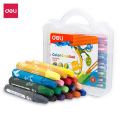 Deli_Oil Pastel Smooth Rich Blending Set of 18 / Blendable Oil Pastels In Durable Storage Case- 18 Vibrant Colors - Non-Toxic. 