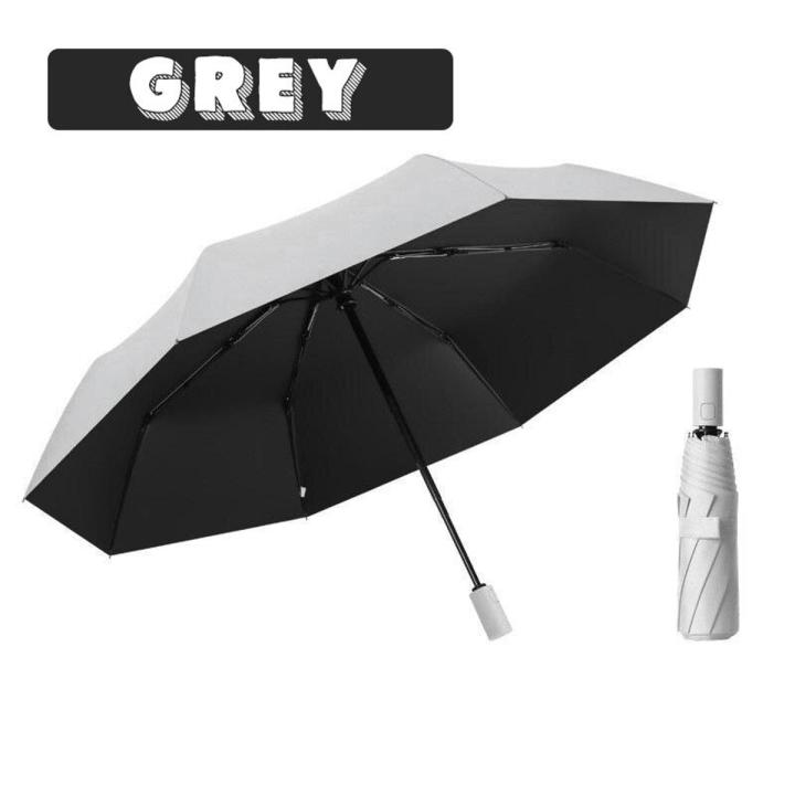 REACT IN SECONDS 💖 One Click Open Close Three Fold Auto Umbrella Portable Backpack Foldable UV Protection Umbrellas