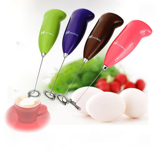 Coffee And Egg Beater = ultifunctional Electric Egg Beater ! Small Hand Blender Battery Operated | Handy Coffee Beater for Travel Plastic Stainless Steel Coffee Milk Drink Electric Whisk Mixer Frother Foamer Stirrer Kitchen Egg Beater