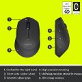 Logitech M280 : The Perfect Wireless Mouse for Office and Home Use + free Logitech mousepad | Logitech wireless mouse black for Pc Mac OS/Windows/Linux. 