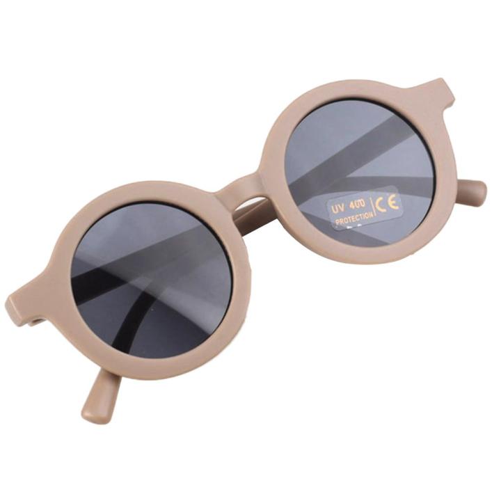 Boy Girl Kids Round Frame Sunglasses UV400 Glasses Outdoor