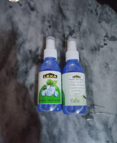 Lexa Prickly Heat spray for Cooling & Soothing Skin, relive in heat pestulas