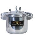 Pressure Cooker 7 liters Heavy Duty Specially with Silver Handles Triple safety valves 100% Original Aluminum Made in Mirror polish Finish. 