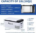 Alpicool K18 Car Fridge Portable 12/24V 18 Litre Mini Fridge Freezer Car Refrigerator,Electric Cooler Box for for Camping, Campervan,Vehicle, Truck, RV, Boat, Travel, Pinic. 