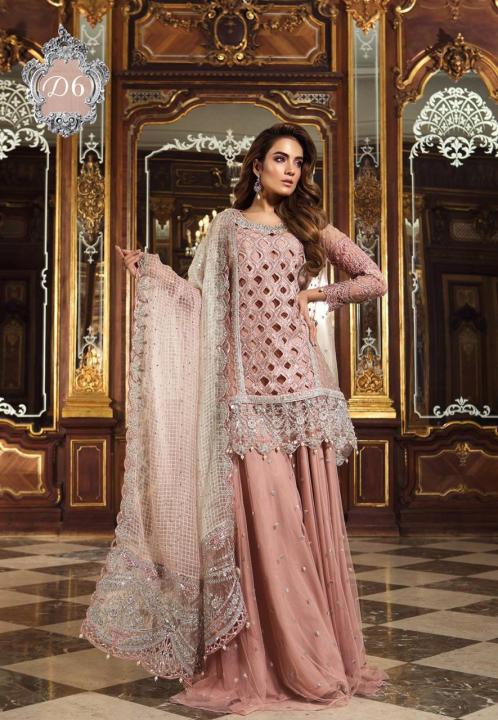 Unstitched Chiffon Embroidered Suit For Women - 3 Piece