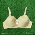 Soft Light Cotton Padded Bra Braziers For Ladies Soft Light Padded Full Coverage Foam Bra Blouse Undergarments For Women Girls in Multicolor - Size 32B to 42B. 