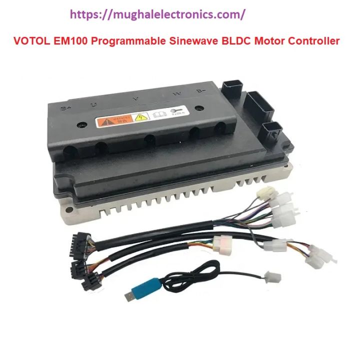 VOTOL EM100 3KW BLDC Sine Wave Controller For QS Hub Motor In-Wheel Mid-Drive Electric Motor