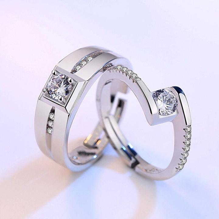 Couple%20Ring/Silver/Zircon/Imported/Men/Women%20-%20Image%203