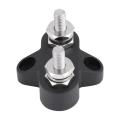 DC 48V M6 Bus Bar Power Terminal Block Dual 48V Heavy Duty Positive Power Distribution 2 Studs Terminal Block with Screws. 