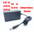 12.6V 16.8V 2A 21V 25V 1A 18650 Lithium Battery Charger DC 5.5*2.1-2.5mm for 3S 4S 5S 6S 12V to 25V Screwdriver Battery Pack Use EmotionaE. 