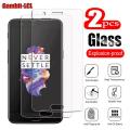 （For OnePlus 5）2Pcs Original Protective Tempered Glass For OnePlus 5 5.5" OnePlus5 A5000 Screen Protective Protector Cover Film. 