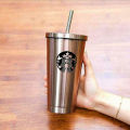 Starbucks Stainless Steel Coffee Tumbler With Straw. 