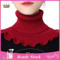 Pullover Warm Neck Protection Cozy Turtleneck Knitted Sweater with Shoulder Winter Warmth for Southeast Asian Fashionistas Solid Color Scarf. 