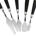 5x Wood Handle Metal Spatula Oil Texture Acrylic Painting Art Tool. 