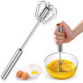 Stainless Steel Egg Beater | Manual Hand Mixer | Easy Egg Whisk for Kitchen Baking Cooking | Durable Kitchen Mixer for Eggs, Cream and Batter | Stainless Steel Whisk for Baking and Cooking | Easy Egg Mixer for Daily Use. 