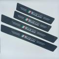 SPARCO Logo Side Door Edge Guard Door Sill Scuff Plate Protection Strips Carbon Fiber -4 Pieces-. 