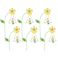 iron Garden Flowers 6pcs Decorative iron Plant Stakes C. 
