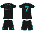 Ronaldo Real Madrid 2017 Away Black Football Kit for Kids. 