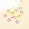 10 PCs Star Shaped Dotted Hair Clips - Star Shape Clips - Star Shape Hairpins. 