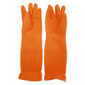 Thickened latex gloves imported from Korea are wear-resistant, waterproof and elongated, cleaning kitchen, housework durable, washing dishes and washing clothes. 