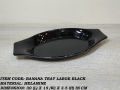1 Piece Melamine Banana Large Tray - Serving Tray -  Melamine Material - White & Black. 