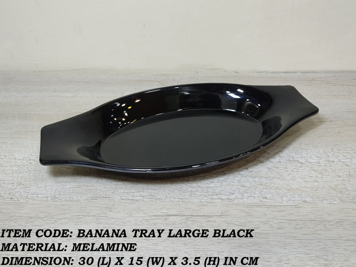 1%20Piece%20Melamine%20Banana%20Large%20Tray%20-%20Serving%20Tray%20-%20%20Melamine%20Material%20-%20White%20&%20Black%20-%20Image%205