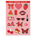 New Colorful Aesthetic Sticker Sheet for Journal - UNCUT Stickers for scrapbook - Aesthetic themed sticker pack. 