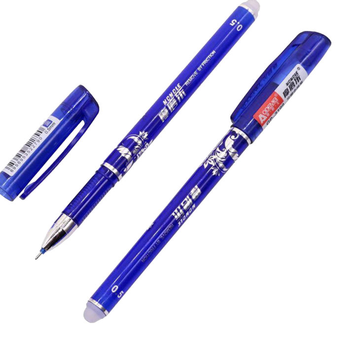 Erasable Pen Blue Ink Refill Ballpoint Pen for School Supplies - Magic Erasable Pen