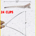 24 Hair Styling Clips, Salon Hair Clips 24pcs/Box Hair Styling Clips Hairdressing Salon Sectioning Hairpins for Salon Styling. 