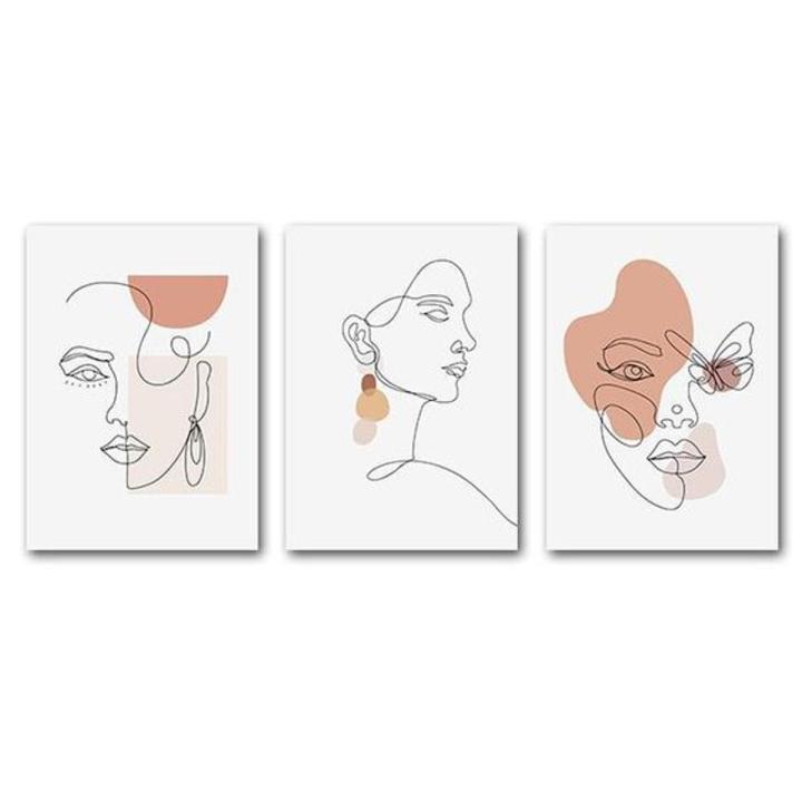3 piece of handmade canvas painting to decorate your walls