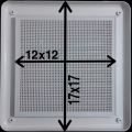 Classic Vent Ventilation Grille Cover 12 inch For Wall Ceiling Mounted Vent Built-in Fly Screen Mesh air vent cover for Bathroom Office Home. 