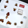 7in1 Universal Multi-functional Multi Plug Wall Power Socket China Fitting Sheet China Switch Light Plug Board. 
