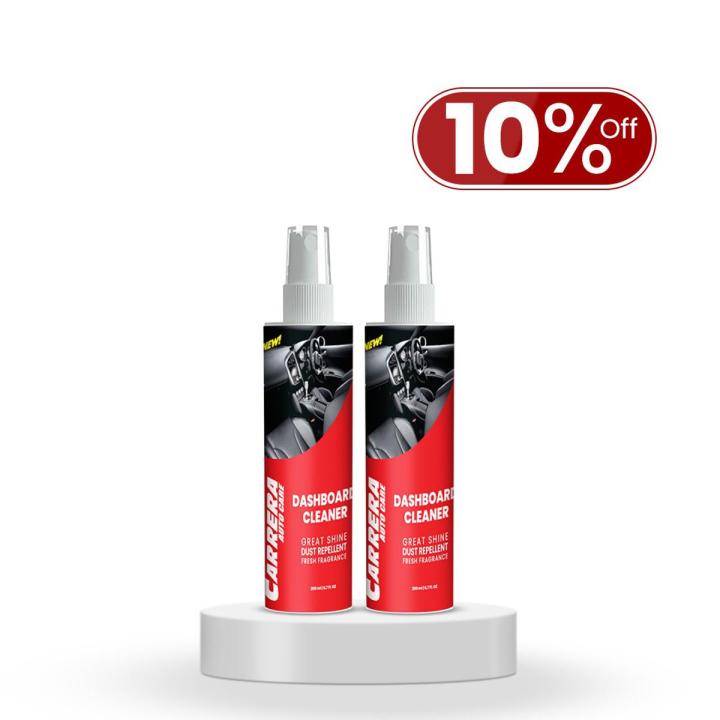 Carrera Car Dashboard Cleaner - Car Interior Cleaner - Car Shiner  - Dashboard Polish - Anti Spray For Cars 200ML ( pack Of 2 )