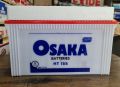 OSAKA BATTERY HT155 12VOLTS 110 AMPERE 17 PLATES SPECIAL DESIGNED FOR UPS SOLAR GENERATORS TRACTOR COASTER BUSES AND MULTI PURPOSE BATTERY ORIGINAL OSAKA BRAND. 