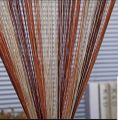 String Door Curtain Window Panel Room Divider Crystal Tassel Fringe Beaded-Goden Brown. 