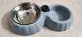 Pet Water Dispenser Food Bowl with steel bowl For Cat & Dog Puppy. 