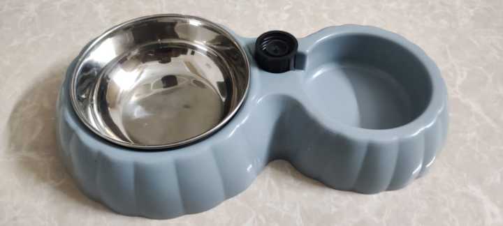 Pet%20Water%20Dispenser%20Food%20Bowl%20with%20steel%20bowl%20For%20Cat%20&%20Dog%20Puppy%20-%20Image%202