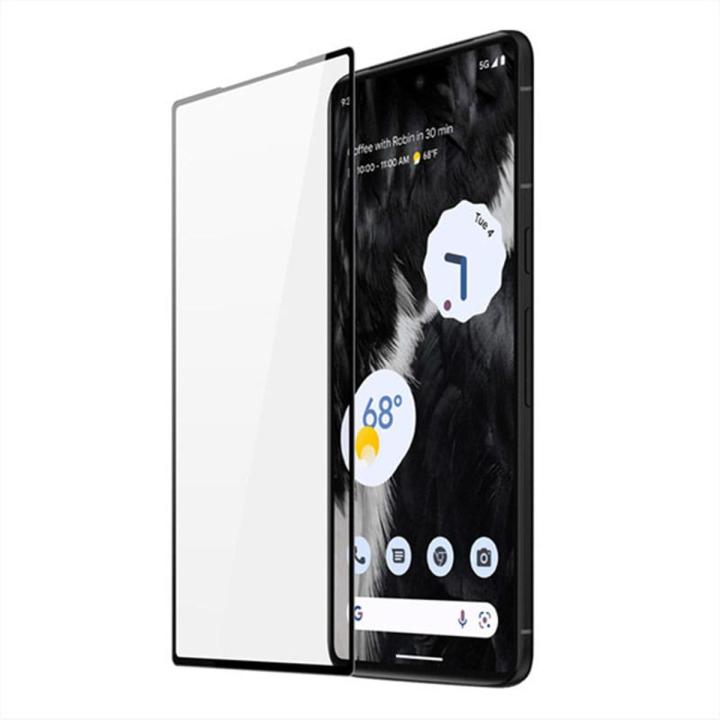 Google Pixel 7 Screen Glass Protector HD Edge to Edge Full Glue Tempered Glass For Pixel 7 - Black