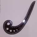 Wooden French Curve Ruler Sewing, Comma Shape Ruler for Sewing Dressmaking Custom Drawing Draft Measure Template. 