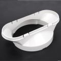 130mm Mobile Air Conditioner Exhaust Pipe Interface Flat Nozzle Joint. 
